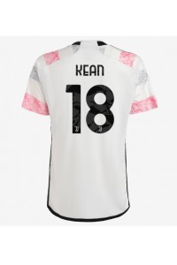 Fotbalové Dres Juventus Moise Kean #18 Venkovní Oblečení 2023-24 Krátký Rukáv